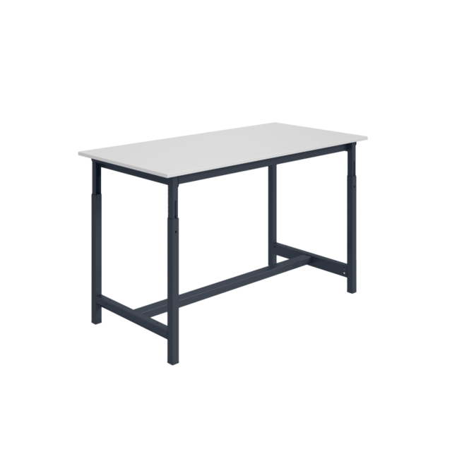 Ergonomiczny stół roboczy przemysłowy regulowany PTH 300 kg model  Szary Antracyt