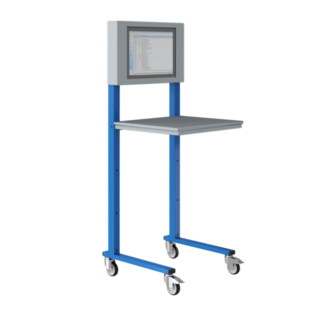 Open computerstand Industrial blue Open computerstand Industrial blue