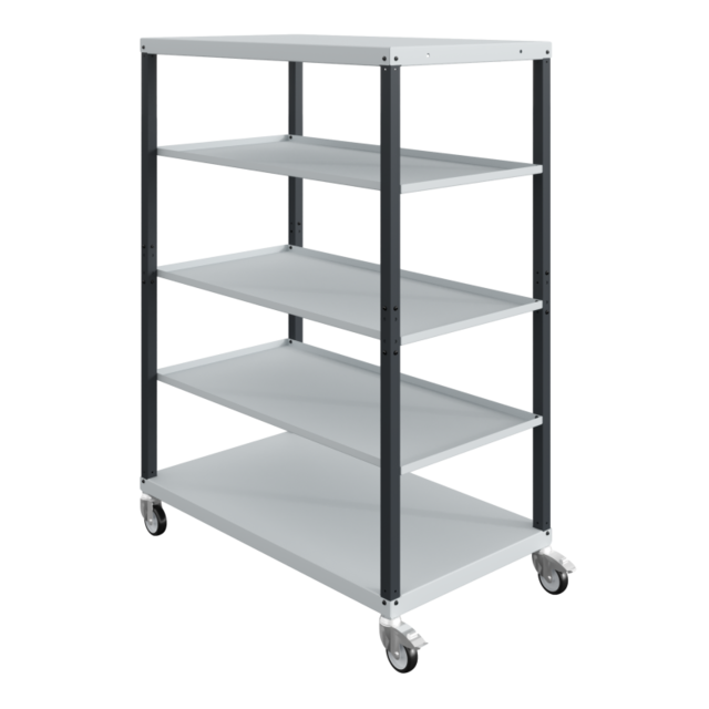 Workshop trolley CAR with trays 5 Blue Industrial Workshop trolley CAR with trays 5 Blue Industrial