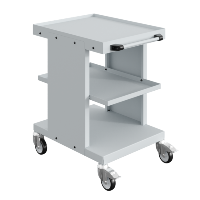Worktrolley Warehouse Trolley SV with 2 or 3 levels Industrial Blue