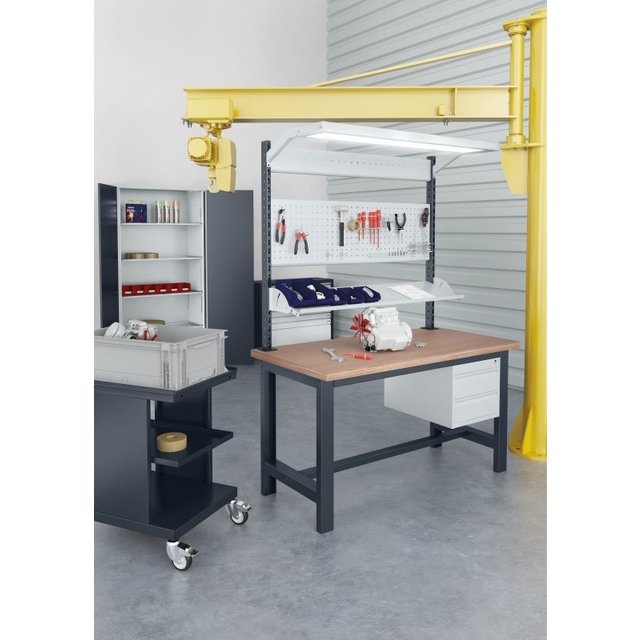 Worktrolley Warehouse Trolley SV with 2 or 3 levels Light Grey