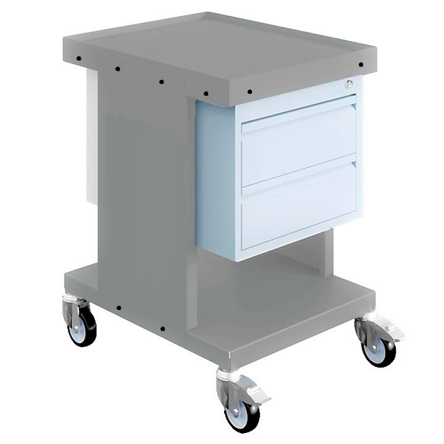 Worktrolley Warehouse Trolley SV with drawers Light Grey