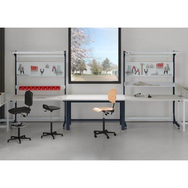 Ergonomic worktable ECOLOG model 150 kg Grey Anthracite