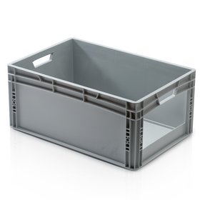 Skrzynka plastikowa EURO otwarte uchwyty i okno 60x40x27 cm Eurobox