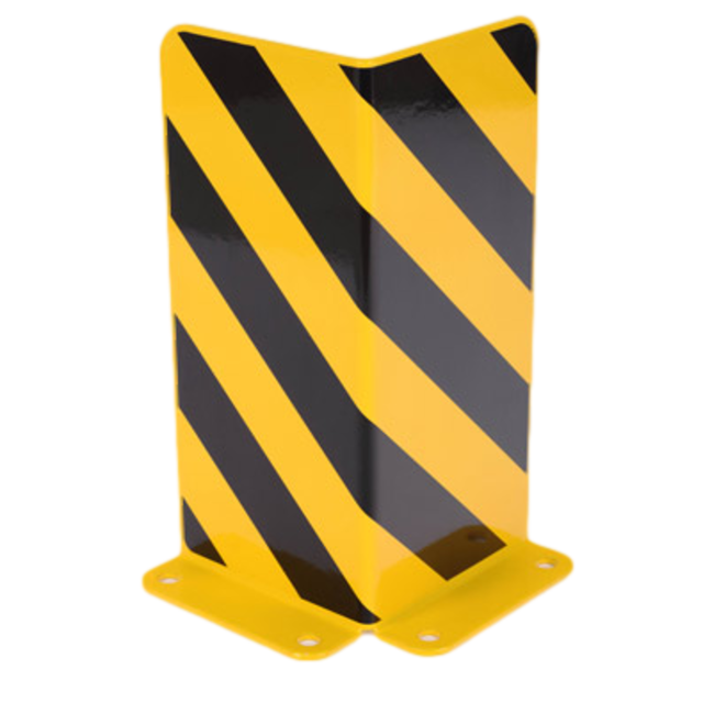 Crash Protection Guards 5mm Steel L-Profile for racks H40cm Crash Protection Guards 5mm Steel L-Profile for racks H40cm