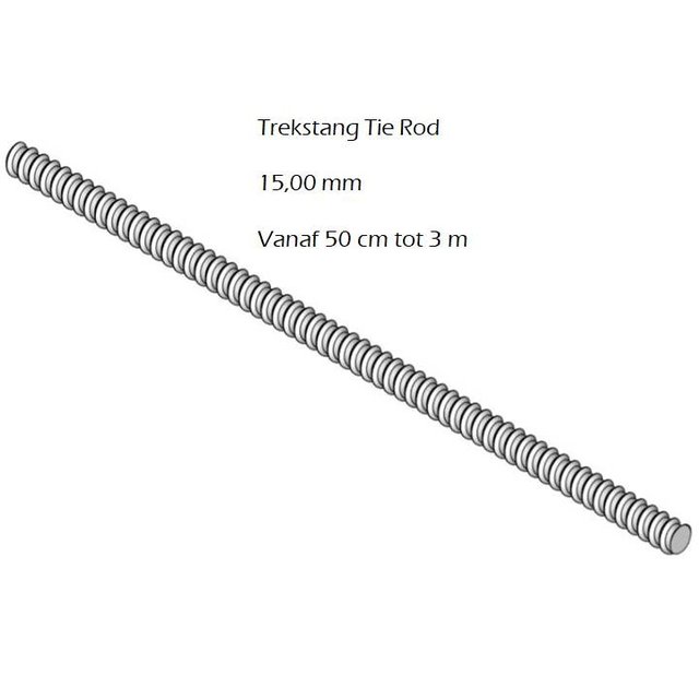 Tie Rod 15 mm L 0.75m Formwork Accessory