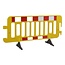 SalesBridges Barrier Fences plastic 2000 x 1000 mm Yellow with reflector