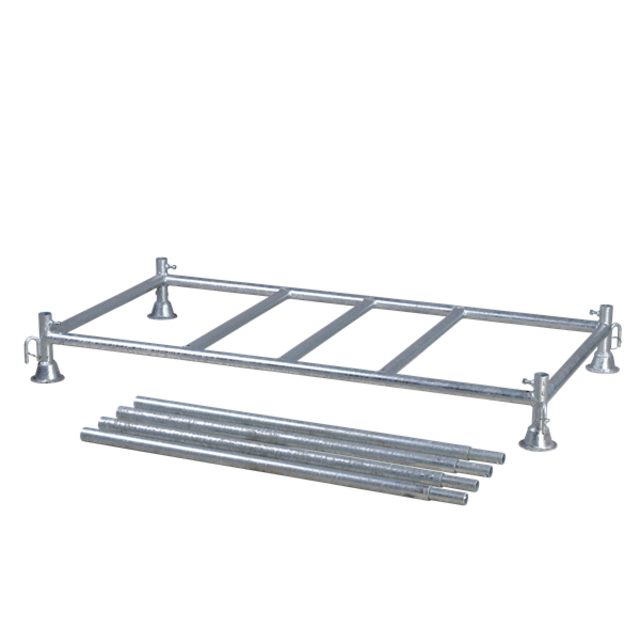 Barierki drogowe przenośne + stojak transportowy 2000 x 1000 mm Białe x 15 sztuk