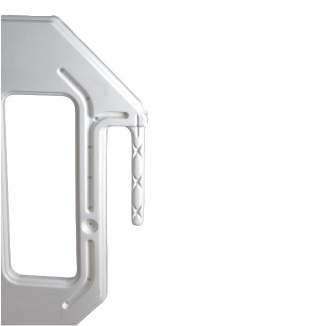 Barrier Fences 2000 x 1000 mm White - 15 pcs + transportation rack