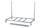 Barierki drogowe przenośne i stojak transportowy 2000 x 1000 mm Żółte x 15 sztuk Barierki drogowe przenośne i stojak transportowy 2000 x 1000 mm Żółte x 15 sztuk