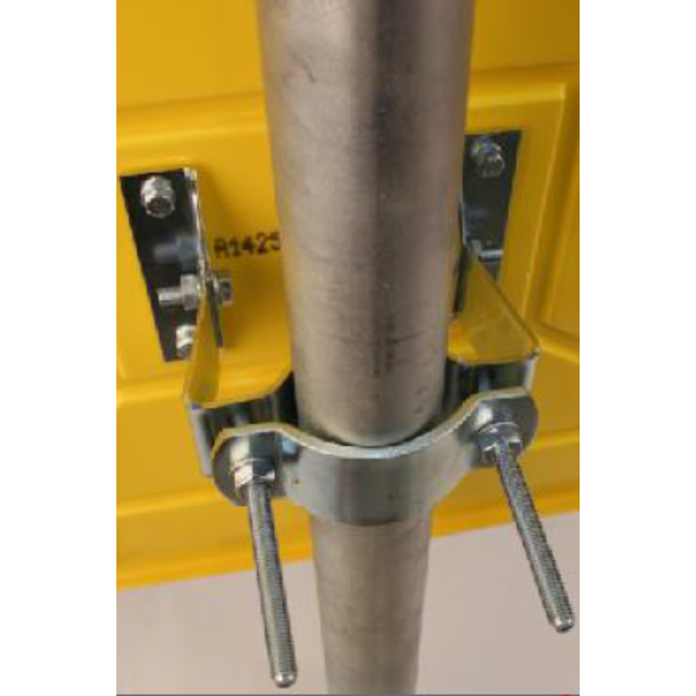 EUvex Industrial Mirror Round/Rectangle Pro black/yellow frame