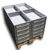 Eurobox Universal 60x40x17 cm open handle plastic crate Eurobox Universal 60x40x17 cm open handle plastic crate