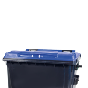 4 wheeled collection waste bin 770L Black 4 wheeled collection waste bin 770L Black