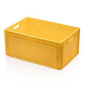 Eurobox Universal 60x40x27 cm yellow with handle Eurocontainer KLT box