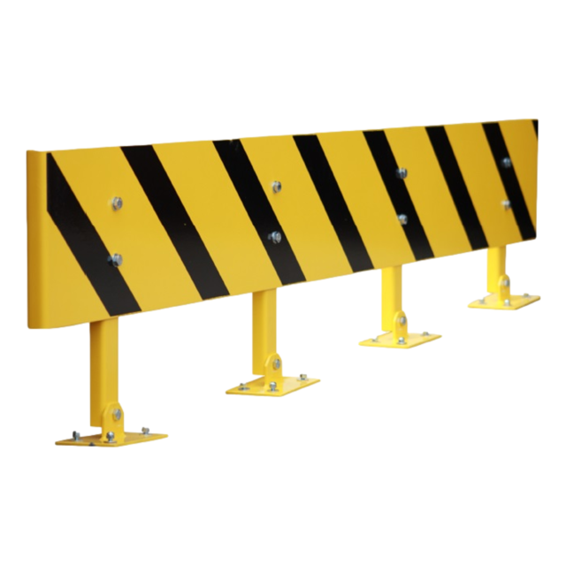 Guardrail safety protection with adjustable height 2400mm Yellopw/black