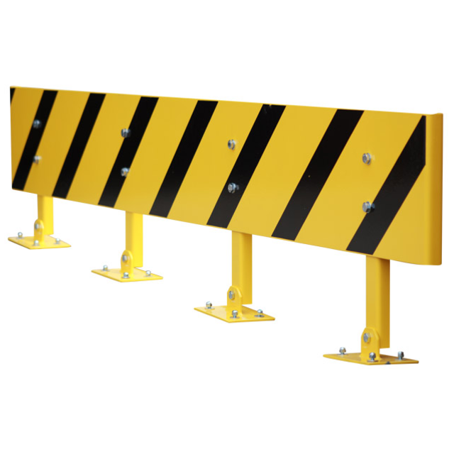 Guardrail safety protection with adjustable height 2400mm Yellopw/black
