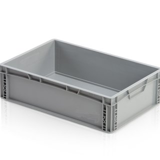 Skrzynka Plastikowa EURO 60x40x17 cm z zamknięte uchwyty Eurobox