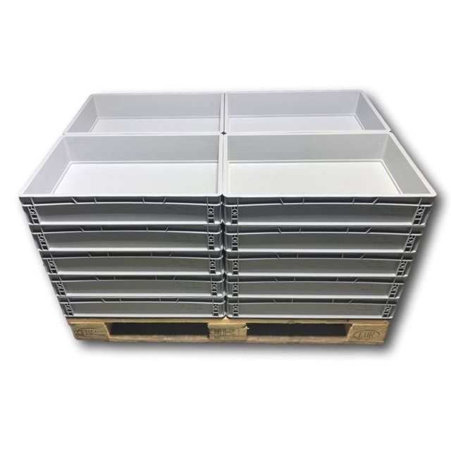 Skrzynka Plastikowa EURO 60x40x17 cm z zamknięte uchwyty Eurobox Skrzynka Plastikowa EURO 60x40x17 cm z zamknięte uchwyty Eurobox