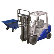 Kontener samowyładowczy manualny na kółkach 600L Model CW Kontener samowyładowczy manualny na kółkach 600L Model CW
