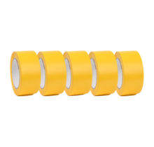 Taśma klejąca do znakowania podłóg PVC 50 mm Żółta 5 sztuk