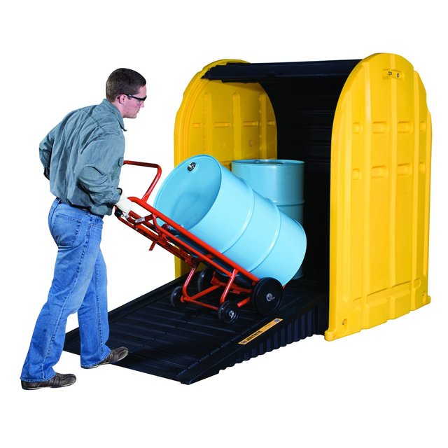 Ramp for Spill Container Retention Barrel Collection tray Low Line Pallet Ramp for Spill Container Retention Barrel Collection tray Low Line Pallet