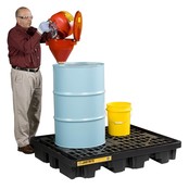 Spill Container 254L Retention Barrel Collection tray Low Line Pallet Spill Container 254L Retention Barrel Collection tray Low Line Pallet