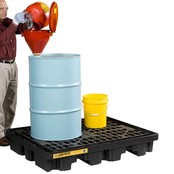 Spill Container 254L Retention Barrel Collection tray Low Line Pallet Spill Container 254L Retention Barrel Collection tray Low Line Pallet