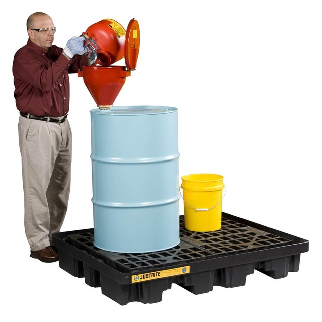 Spill Container 301L Retention Barrel Collection tray Low Line Pallet Spill Container 301L Retention Barrel Collection tray Low Line Pallet