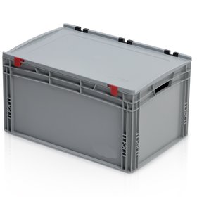 Eurobox Universal 60x40x33.5 cm with lid open handle Euro container KTL box Superdeal