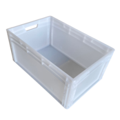 Skrzynka Plastikowa EURO 60x40x27 cm otwarte uchwyty Eurobox KLT Biała