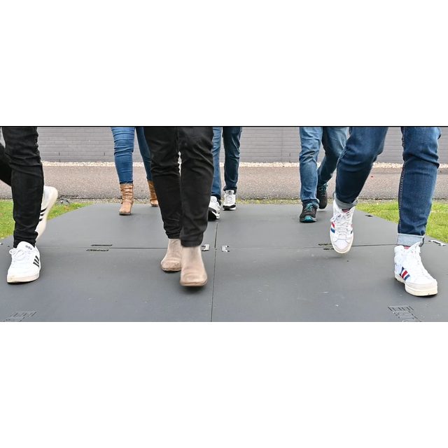 Lekka Mata Płyta ochronna podłoża z uchwytami 1200x2400x11.5mm Czarna