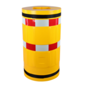 Polyethylene column protection Easy fix Ø 620 mm Round model, core 210 x 210 mm