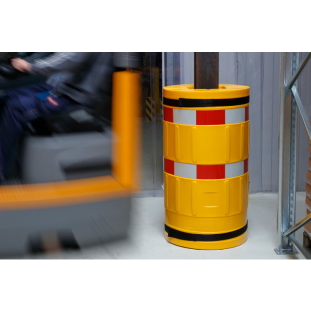 Polyethylene column protection Easy fix Ø 620 mm Round model, core 160 x 160 mm
