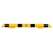 Collision protection crossbar 1200mm galvanized and powder coated in yellow-black Collision protection crossbar 1200mm galvanized and powder coated in yellow-black