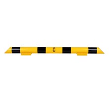 Collision protection crossbar 1200mm galvanized and powder coated in yellow-black