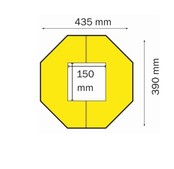 Odbojnica polietylenowa Łatwy montaż 150 x 150 mm ochrona kolumn Odbojnica polietylenowa Łatwy montaż 150 x 150 mm ochrona kolumn
