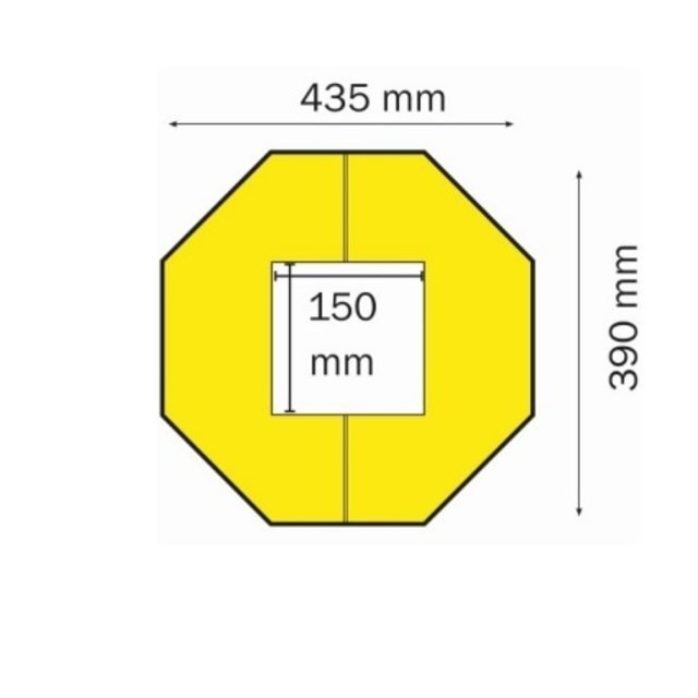 Odbojnica polietylenowa Łatwy montaż 150 x 150 mm ochrona kolumn Odbojnica polietylenowa Łatwy montaż 150 x 150 mm ochrona kolumn