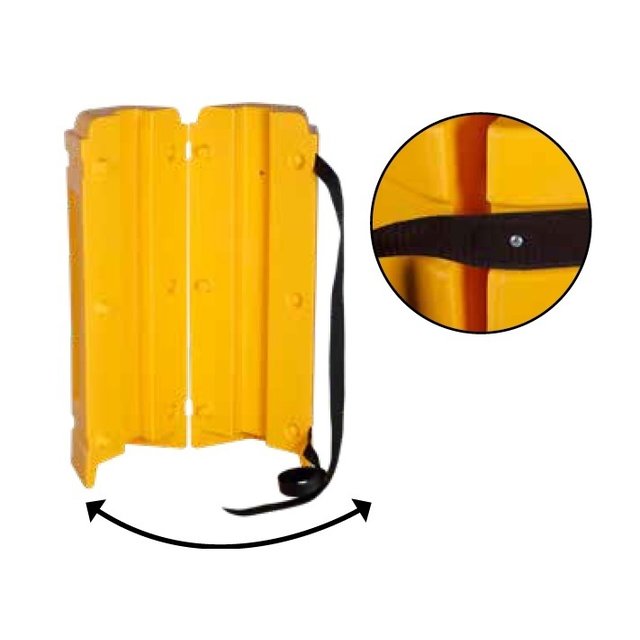 Polyethylene column protection 100x100mm Easy fix