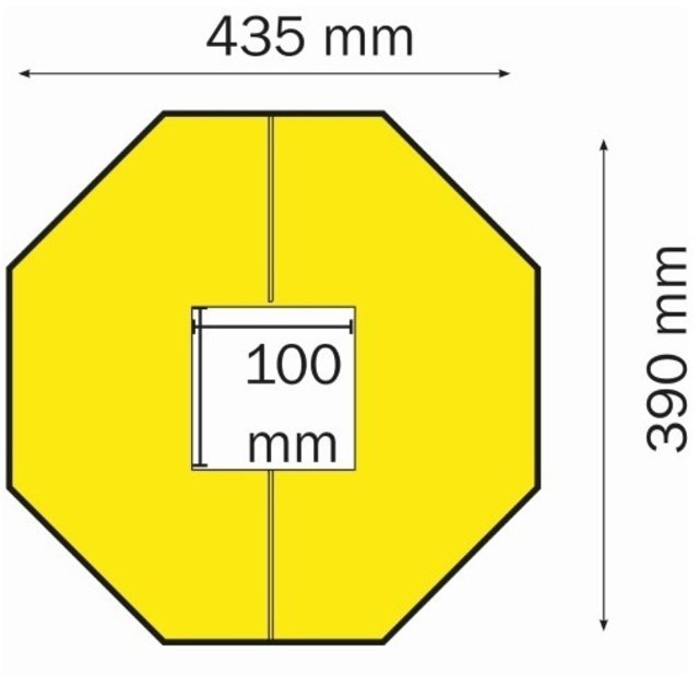 Polyethylene column protection 100x100mm Easy fix