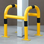 Steel column protection column collision protection