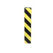 Collision protection posts column protection 100x100 PE, Black/Yellow