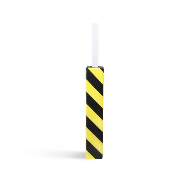 Collision protection posts column protection 100x100 PE, Black/Yellow