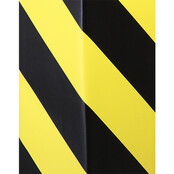 Collision protection posts column protection 100x100 PE, Black/Yellow