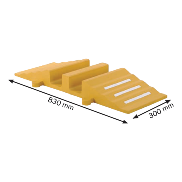 Cable bridge , Hose Cable protection 75mm Ø  83 cm Yellow Cable bridge , Hose Cable protection 75mm Ø  83 cm Yellow