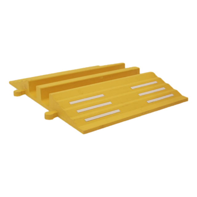 Mostek przejazdowy gumowy 75mm Ø 30cm Żółty Mostek przejazdowy gumowy 75mm Ø 30cm Żółty