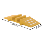 Mostek przejazdowy gumowy 75mm Ø 30cm Żółty Mostek przejazdowy gumowy 75mm Ø 30cm Żółty