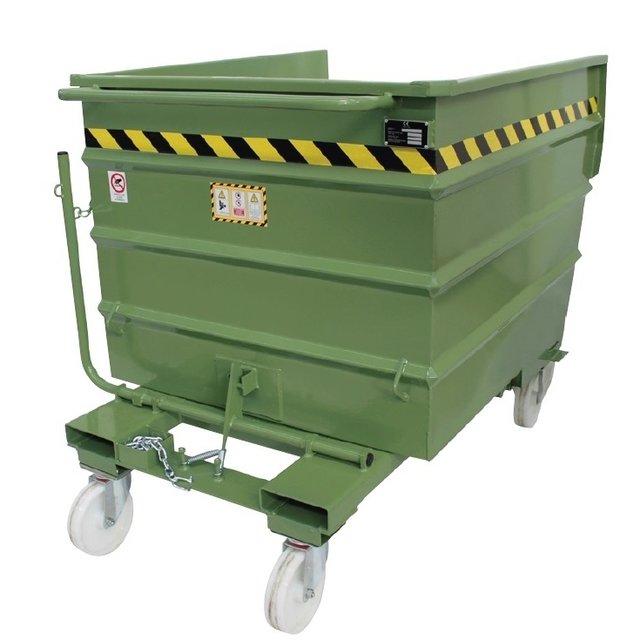 Chip Container 1600L Tipper Container LT-model for forklift Chip Container 1600L Tipper Container LT-model for forklift