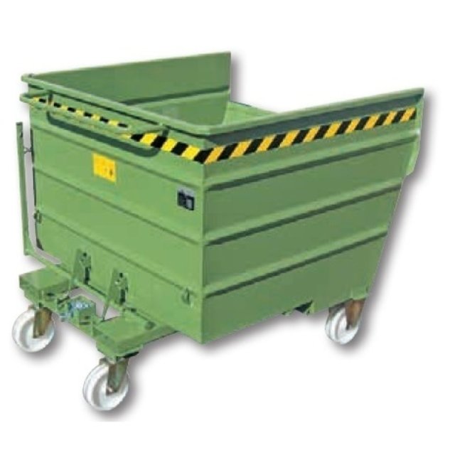 Chip Container 1600L Tipper Container LT-model for forklift Chip Container 1600L Tipper Container LT-model for forklift