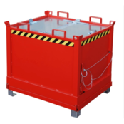 Chip Container 1000L with Lifting Eyes Hinged FB-model Bottom Tipper Container for Forklift and Crane Chip Container 1000L with Lifting Eyes Hinged FB-model Bottom Tipper Container for Forklift and Crane
