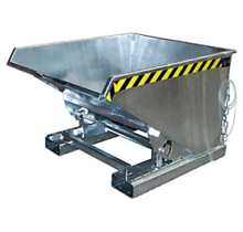 Chip Container Galvanized EXP 2100L Tipper Container with Rollover System